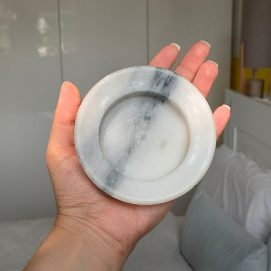 Assiette à bijoux marbrée