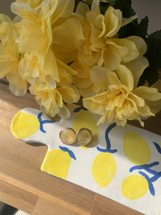 Boucles d'oreilles jaune