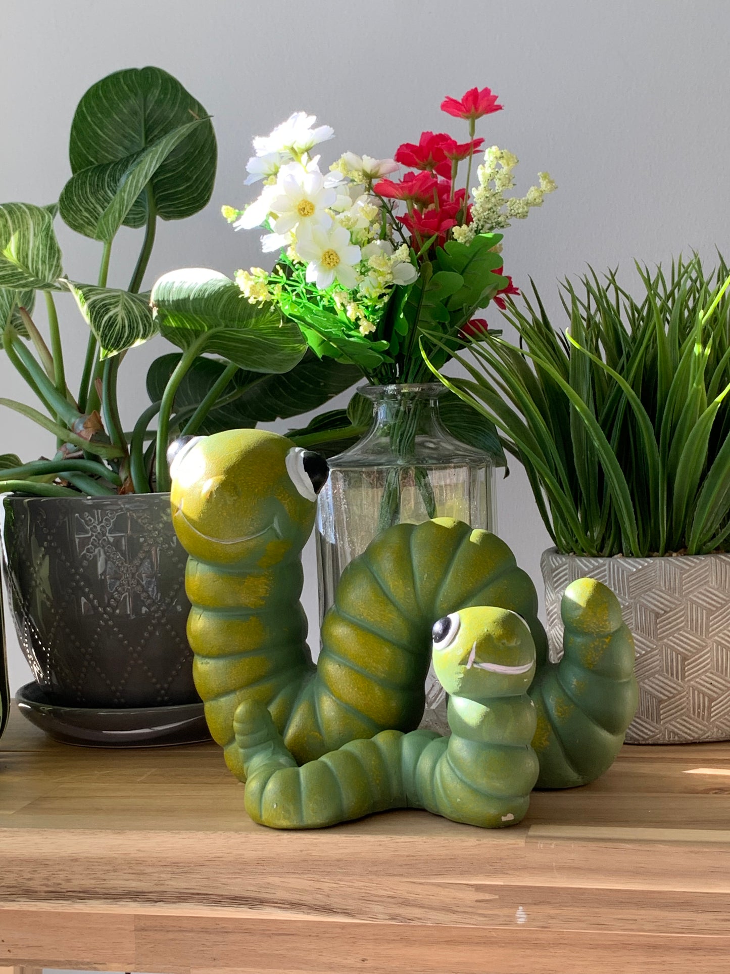 Duo de bibelots en plâtre