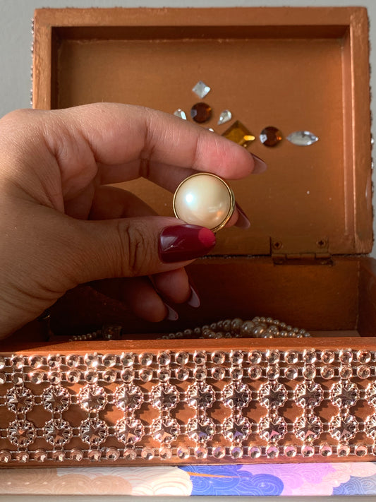 Boucles à perles vintage