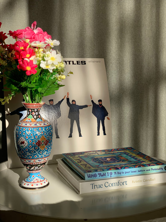 Vase iranien cloisonné