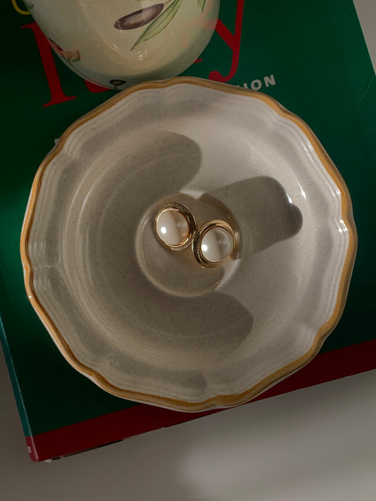 Boucles d'oreilles à perles vintage