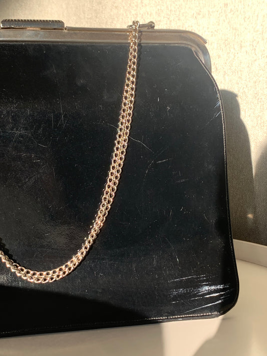 Sac vintage en cuir noir 🖤