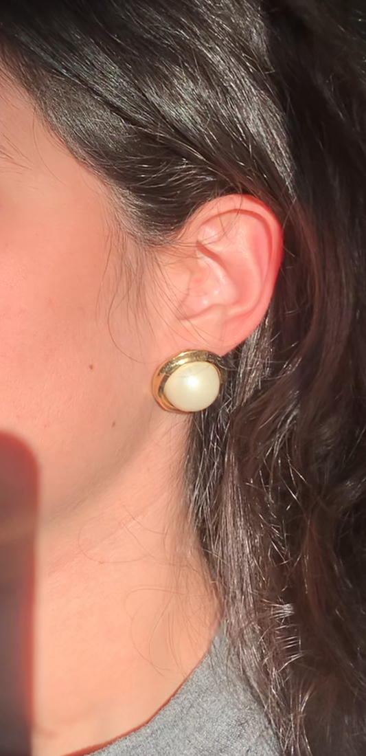 Boucles d'oreilles à perles vintage