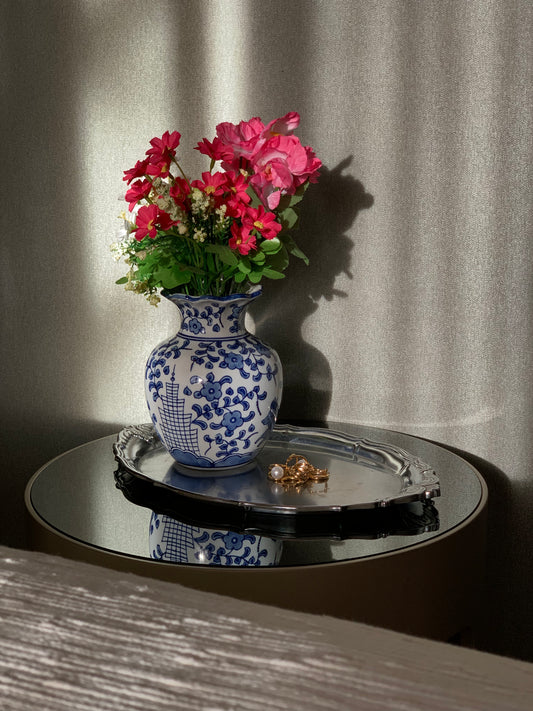 Vase en porcelaine bleu & blanc 💙