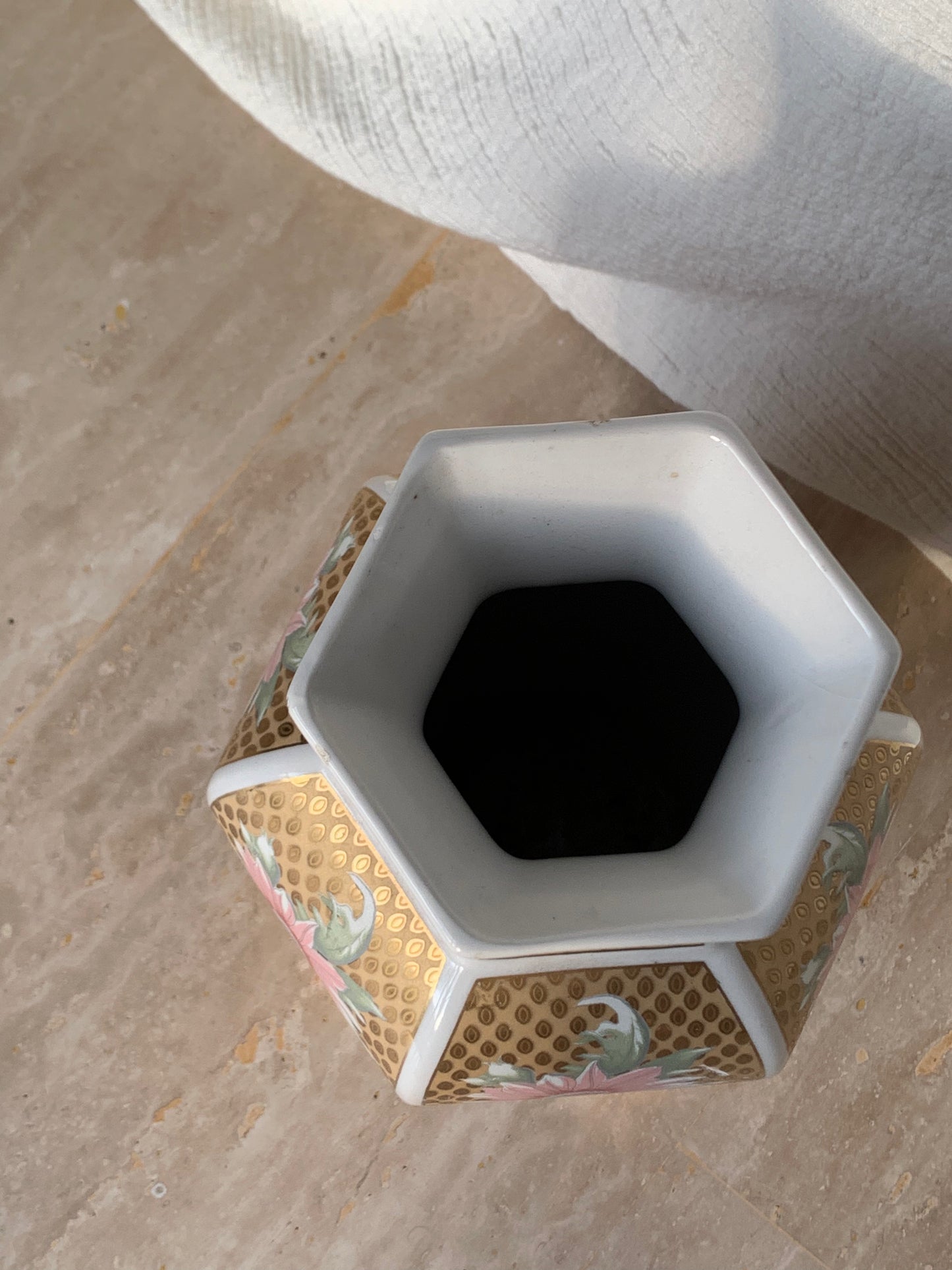 Grand vase en porcelaine italienne