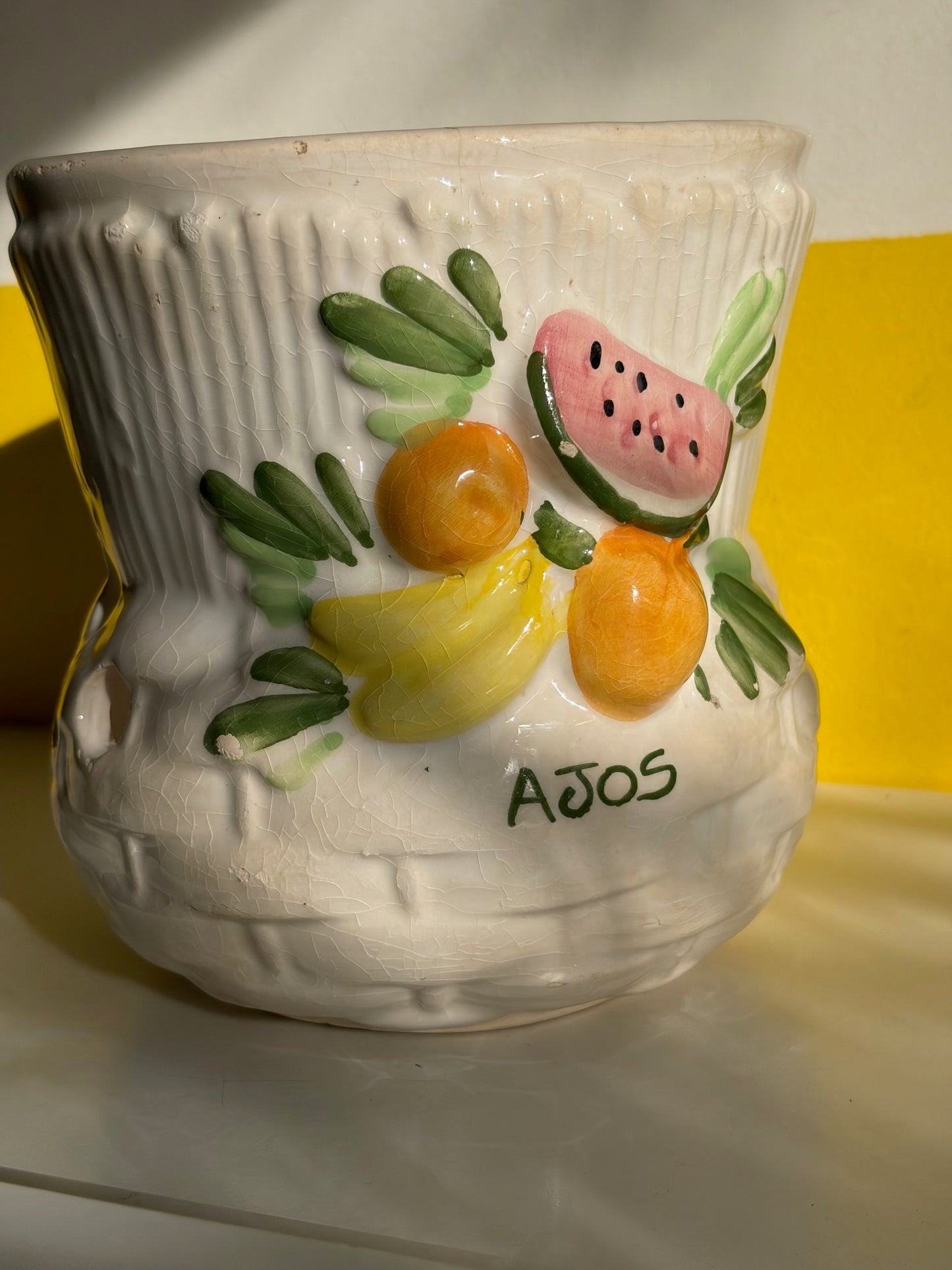 POT CÉRAMIQUE "AJOS" | FRUITS EN RELIEF