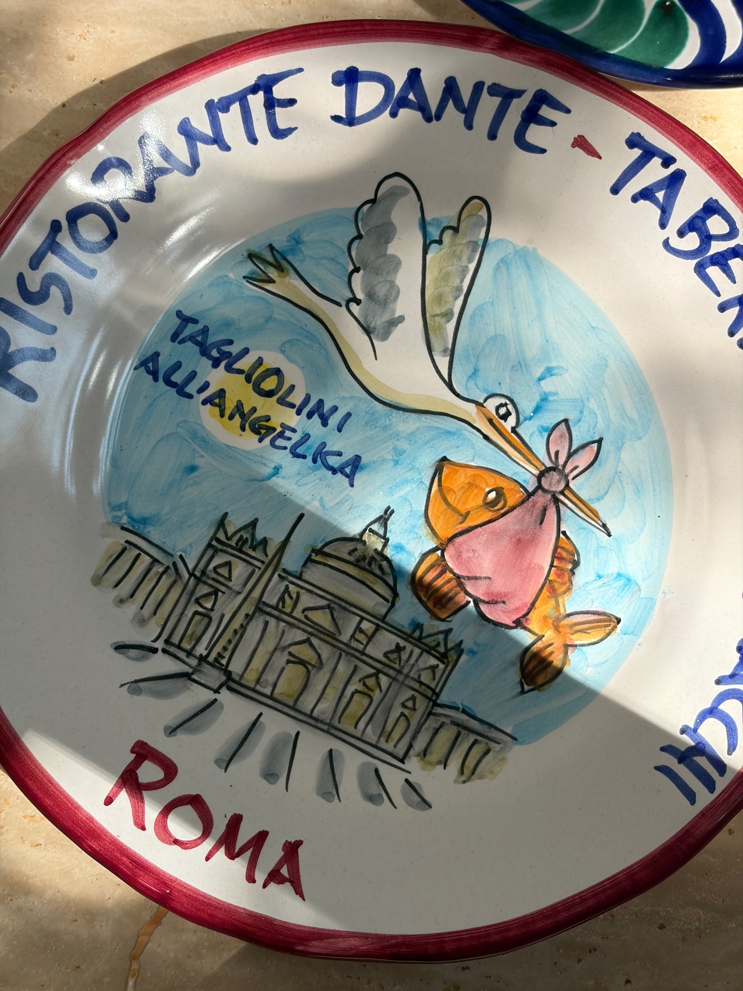ASSIETTE SOUVENIR ROMA | RISTORANTE DANTE TABERNA DE' GRACCHI