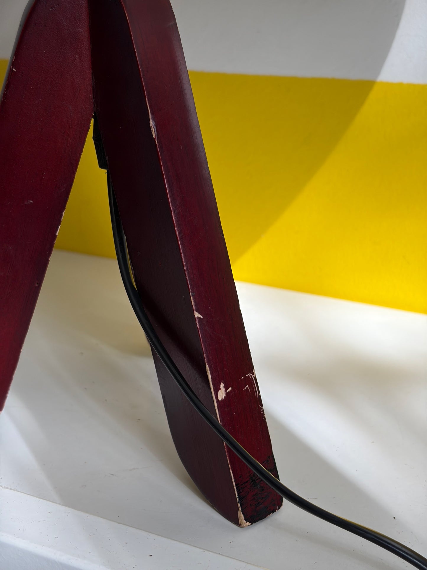 LAMPE DE TABLE TRÉPIED BOIS | VINTAGE