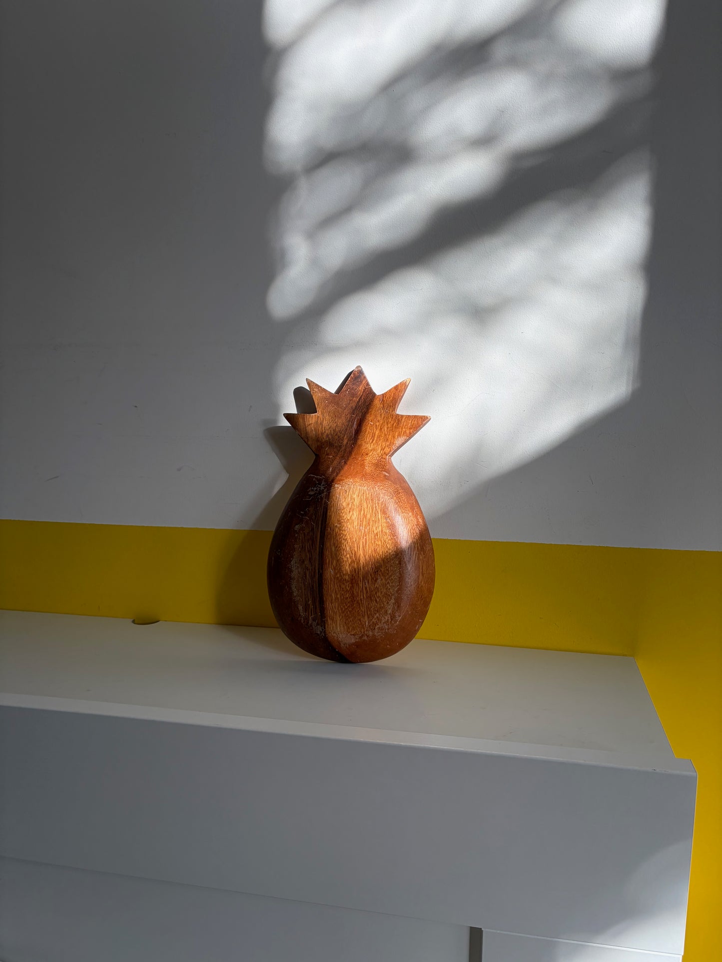 VIDE-POCHE ANANAS BOIS SCULPTÉ LAQUÉ | VINTAGE 🍍✨