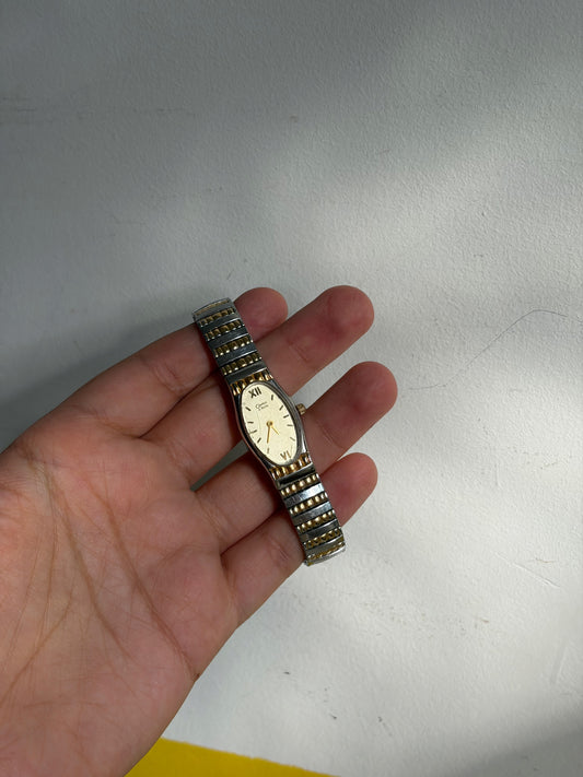 MONTRE DUAL-TONE CARAVELLE BY BULOVA BRACELET EXTENSIBLE | VINTAGE ⌚✨