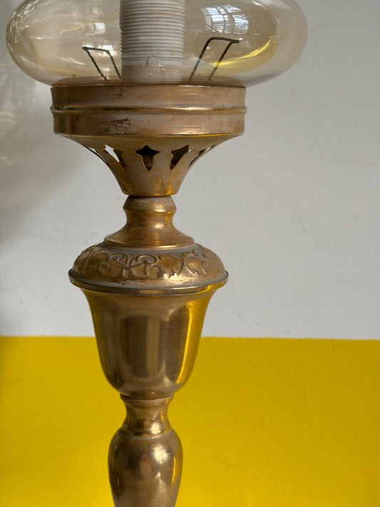 PAIRE DE LAMPES VINTAGE "Lueur Dorée"