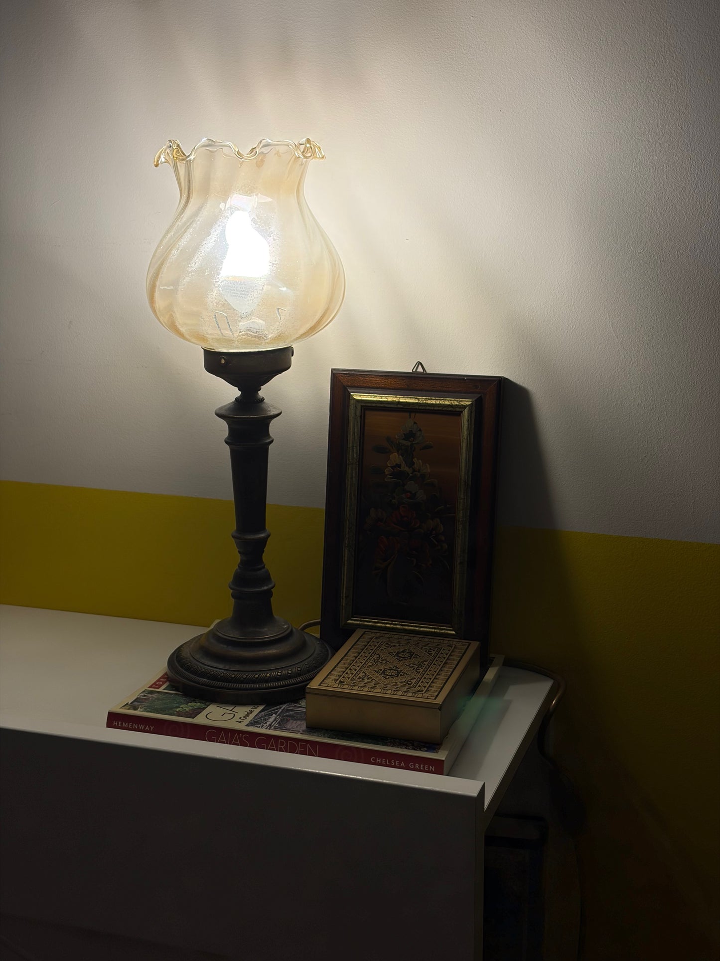 Boîte à bijoux dorée