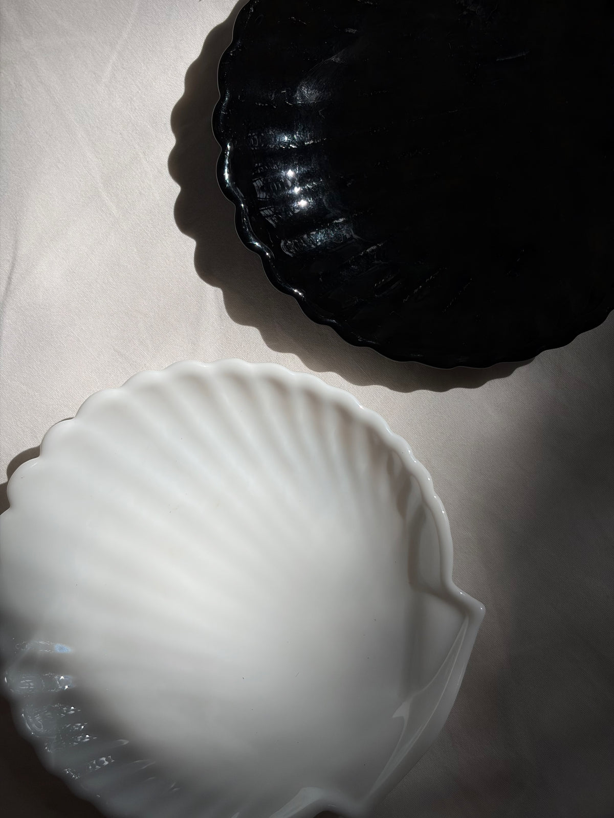Duo de Coupelles Coquillage Noir & Blanc 🖤🤍