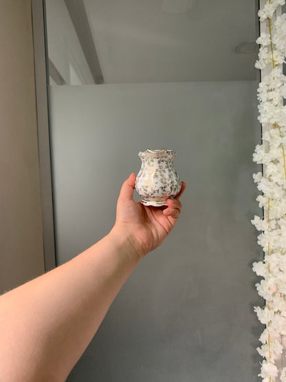 SERVICE À THÉ FLEURI DORÉ VINTAGE ✨