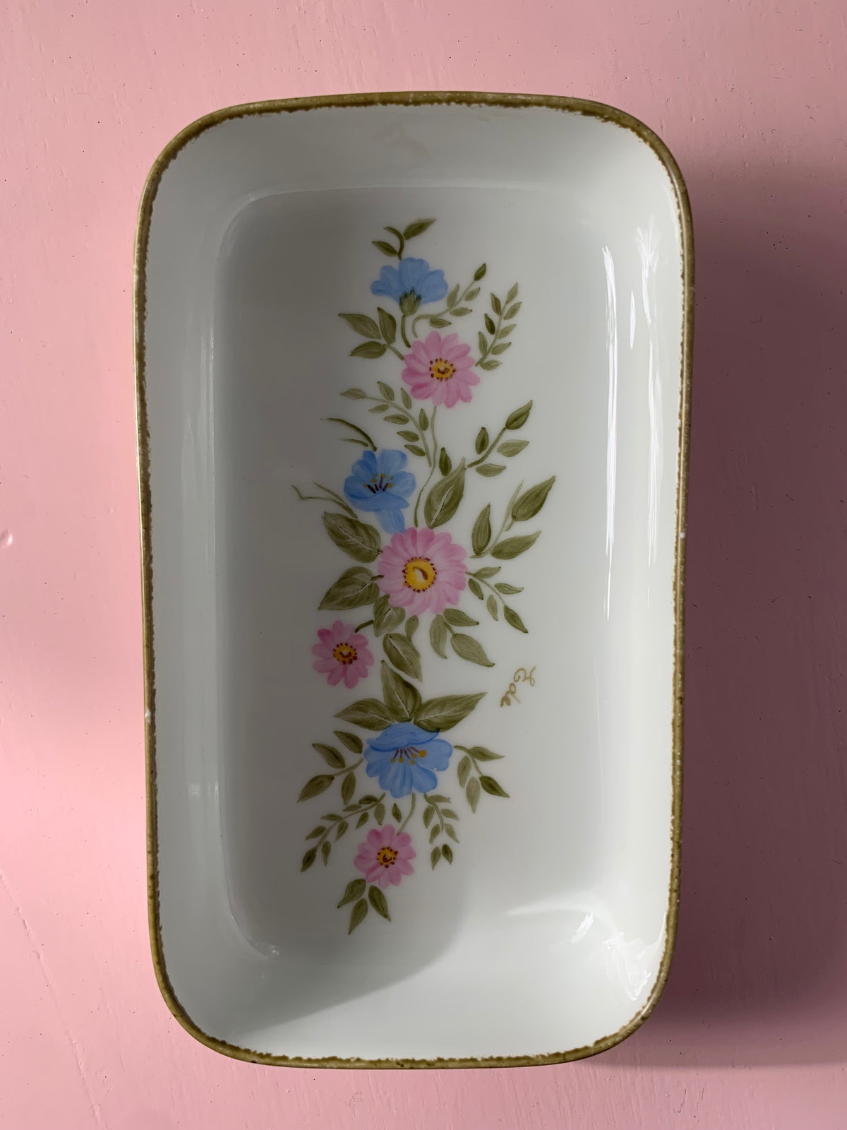 VIDE-POCHE FLEURI PASTEL VINTAGE 🌸