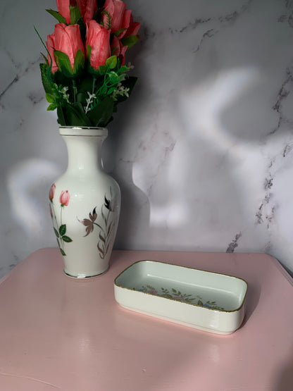 VIDE-POCHE FLEURI PASTEL VINTAGE 🌸