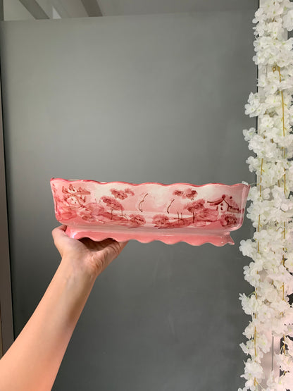 JARDINIÈRE PAYSAGE ROSE VINTAGE 🌷