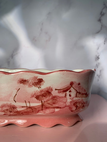 JARDINIÈRE PAYSAGE ROSE VINTAGE 🌷