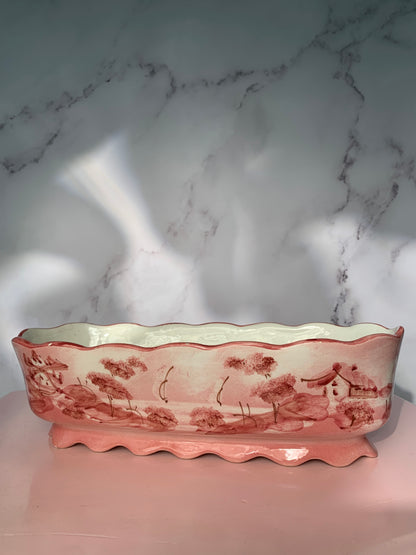 JARDINIÈRE PAYSAGE ROSE VINTAGE 🌷