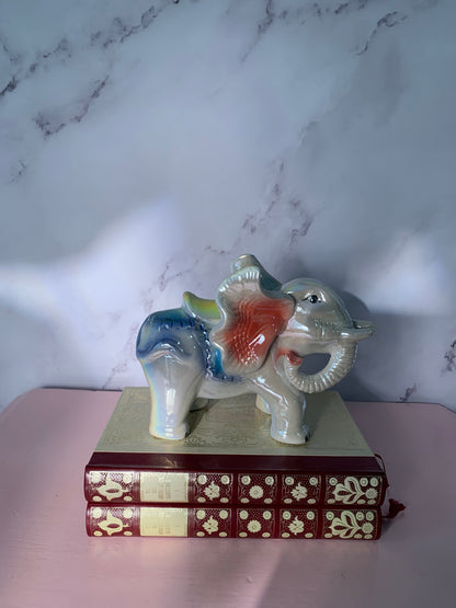 ÉLÉPHANT LUSTRÉ ARC-EN-CIEL VINTAGE 🐘