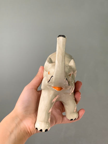 ÉLÉPHANT IVOIRE TROMPE LEVÉE VINTAGE 🐘