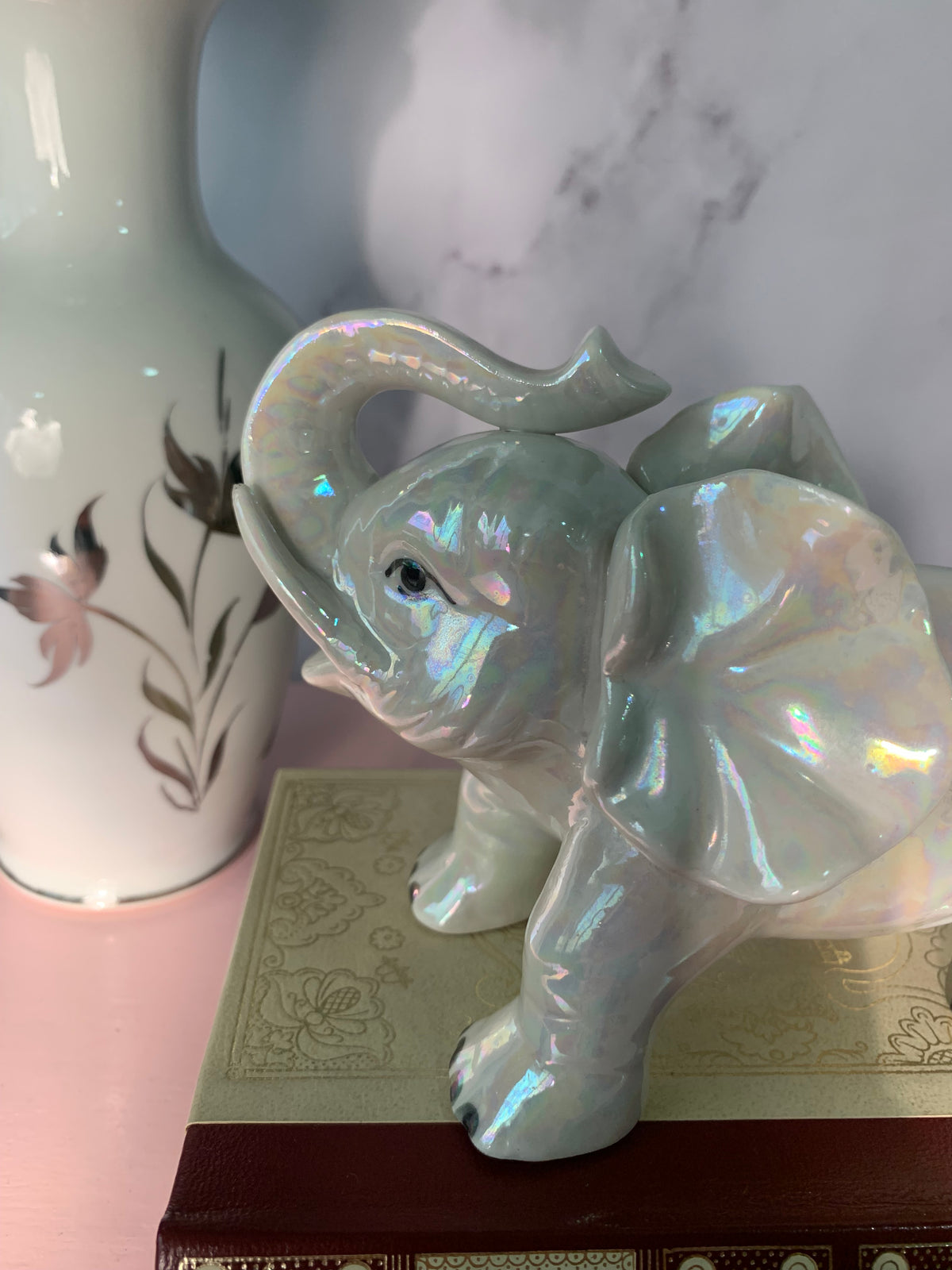 ÉLÉPHANT NACRÉ VINTAGE 🐘💫