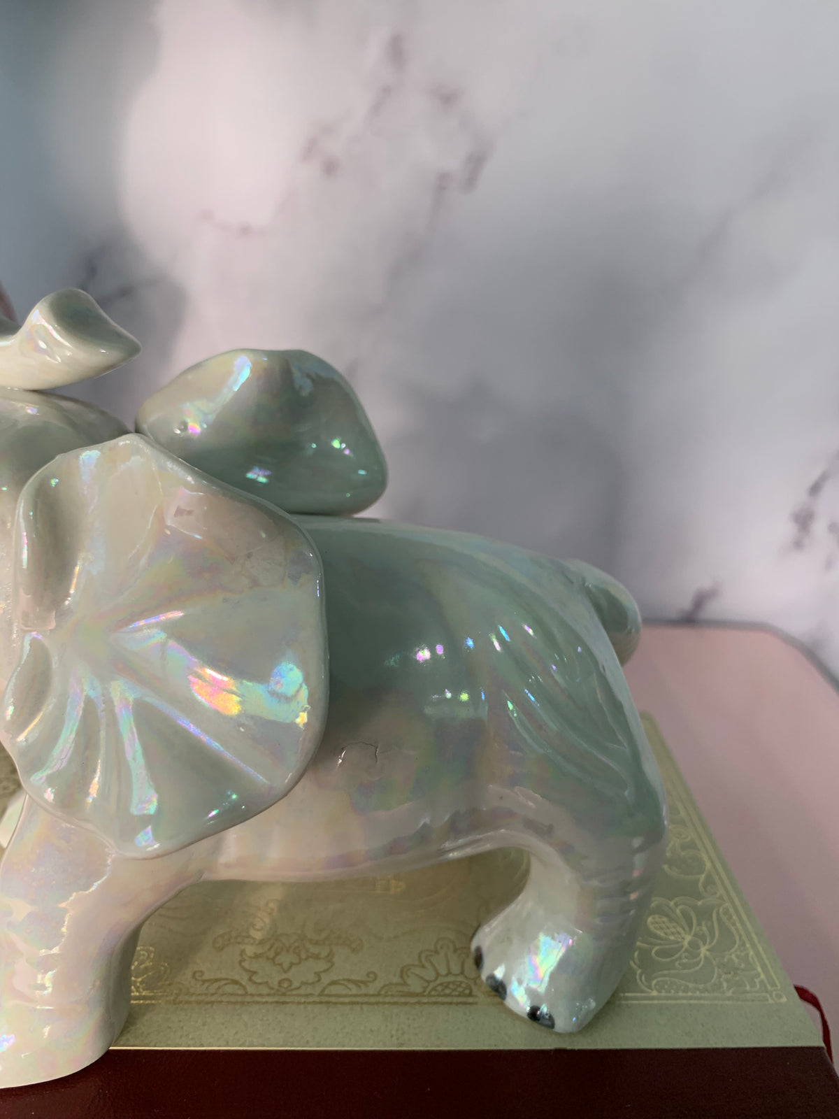 ÉLÉPHANT NACRÉ VINTAGE 🐘💫