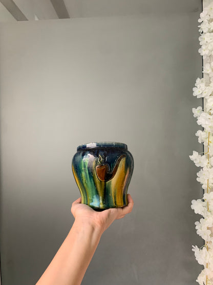 POT GRÈS MOTIF PIPE VINTAGE🎨