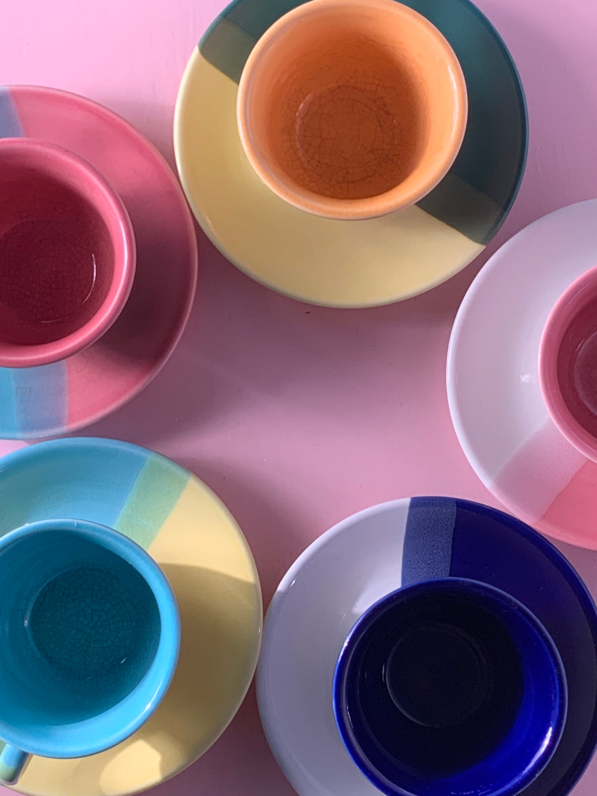 SERVICE TASSES COULEURS VINTAGE ☕🎨