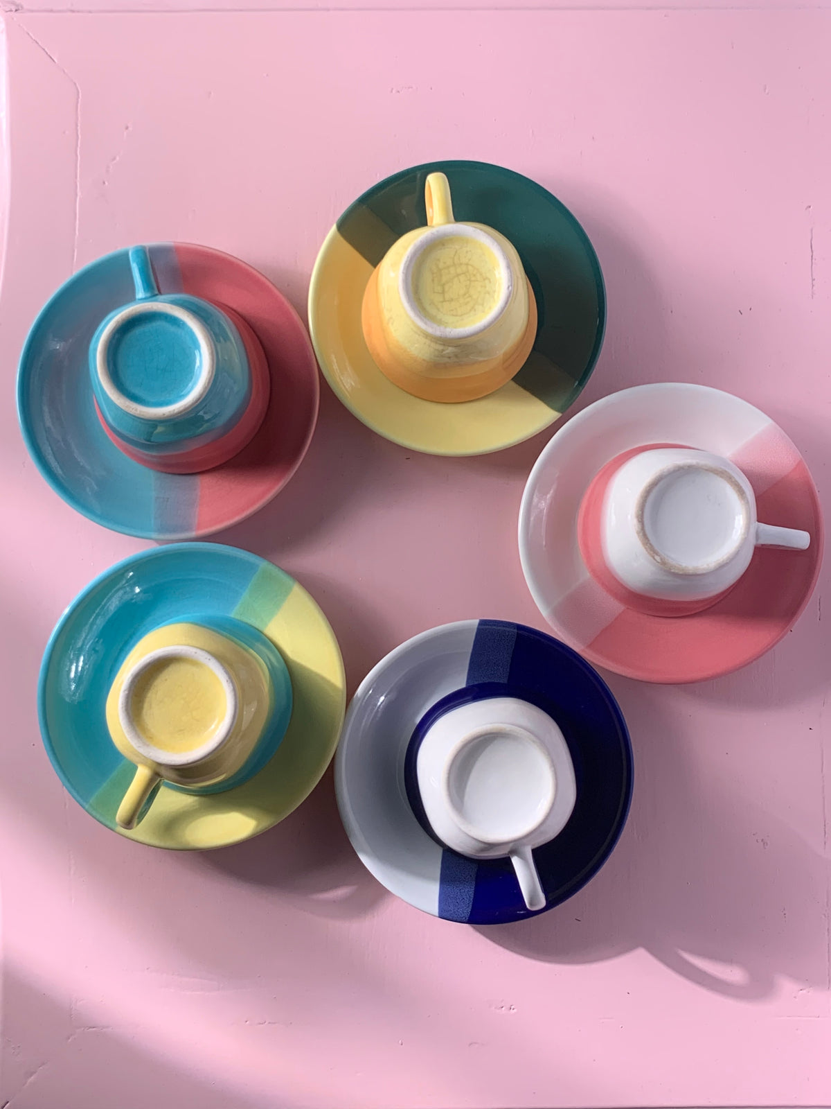 SERVICE TASSES COULEURS VINTAGE ☕🎨