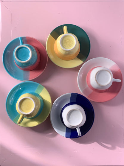 SERVICE TASSES COULEURS VINTAGE ☕🎨