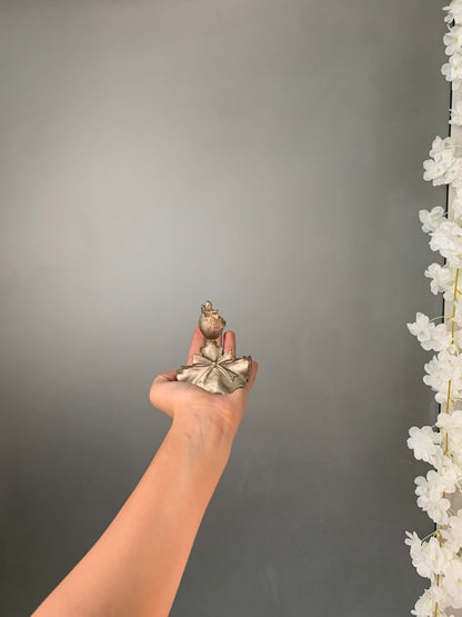 FIGURINE ÉTAIN FILLETTE VINTAGE 🎀