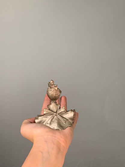 FIGURINE ÉTAIN FILLETTE VINTAGE 🎀