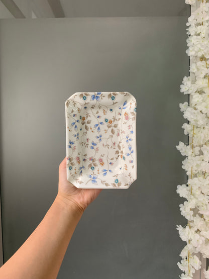 VIDE-POCHE FLEURI PORCELAINE VINTAGE 🌼