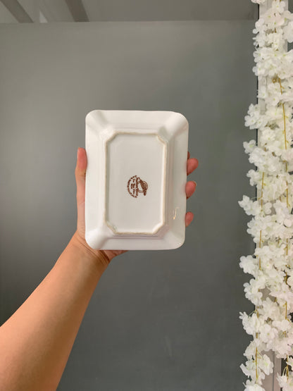 VIDE-POCHE FLEURI PORCELAINE VINTAGE 🌼