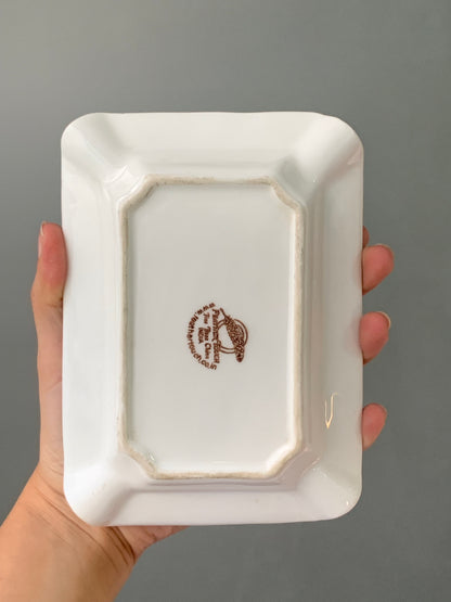 VIDE-POCHE FLEURI PORCELAINE VINTAGE 🌼