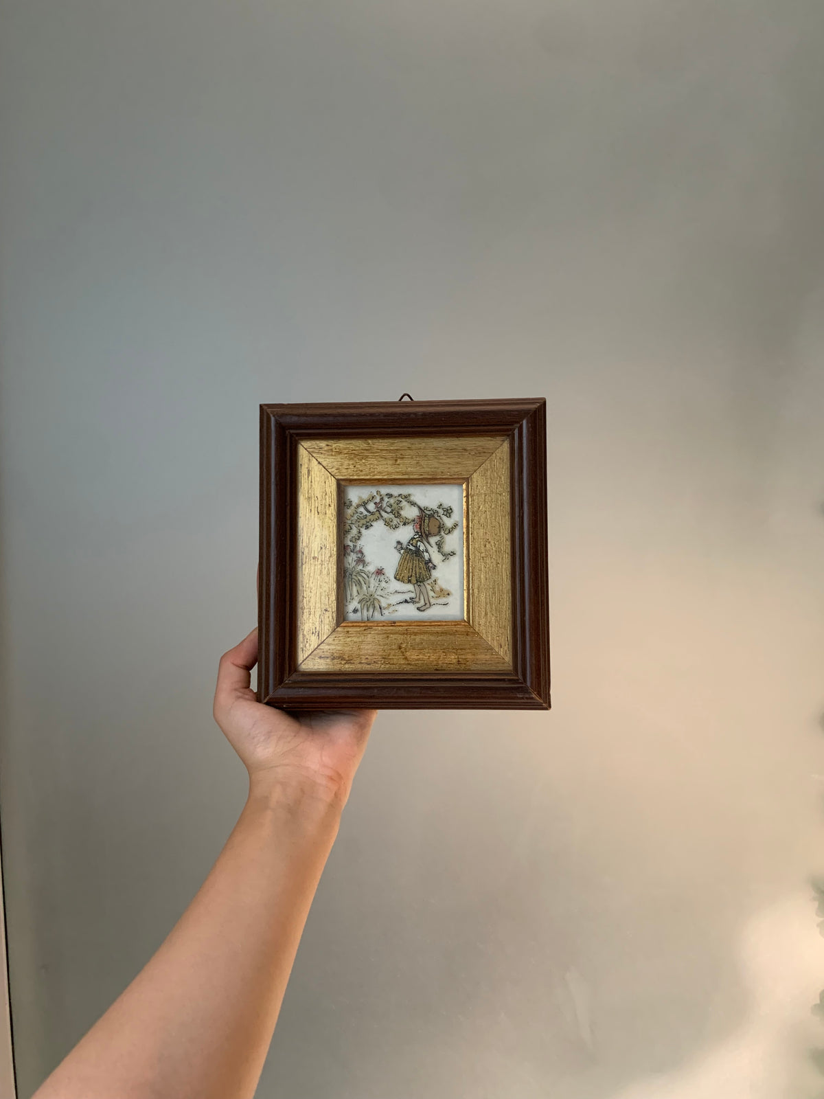 DUO PETITS CADRES FILLETTES VINTAGE 🌼