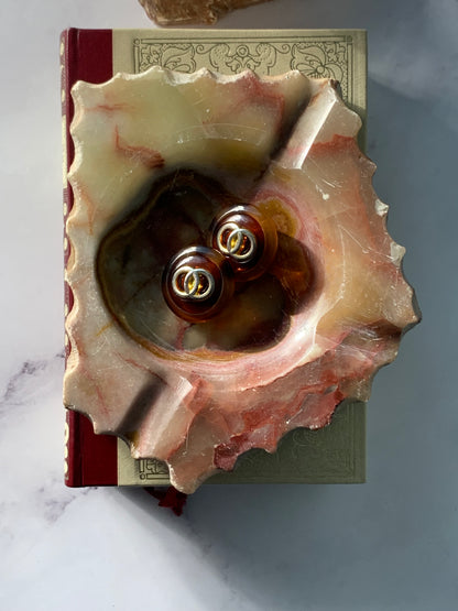 COQUILLAGE EN ONYX ROSE VINTAGE 🐚