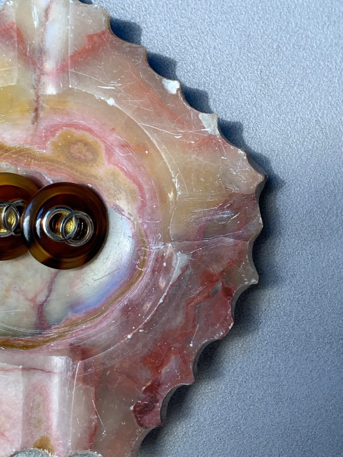COQUILLAGE EN ONYX ROSE VINTAGE 🐚