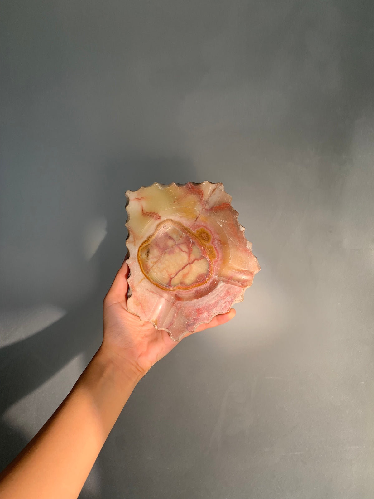 COQUILLAGE EN ONYX ROSE VINTAGE 🐚