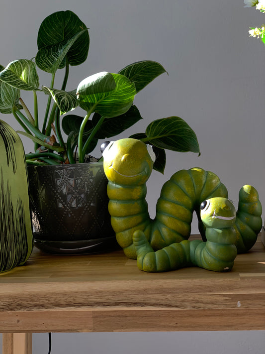 Duo de bibelots en plâtre