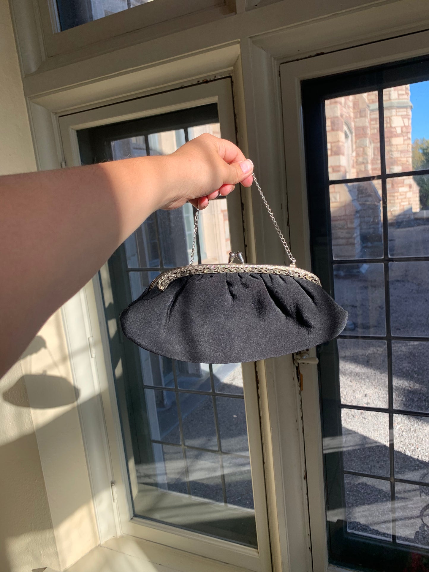 Bourse noire vintage