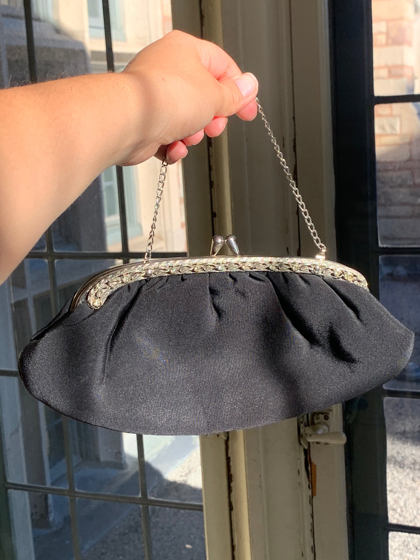 Bourse noire vintage