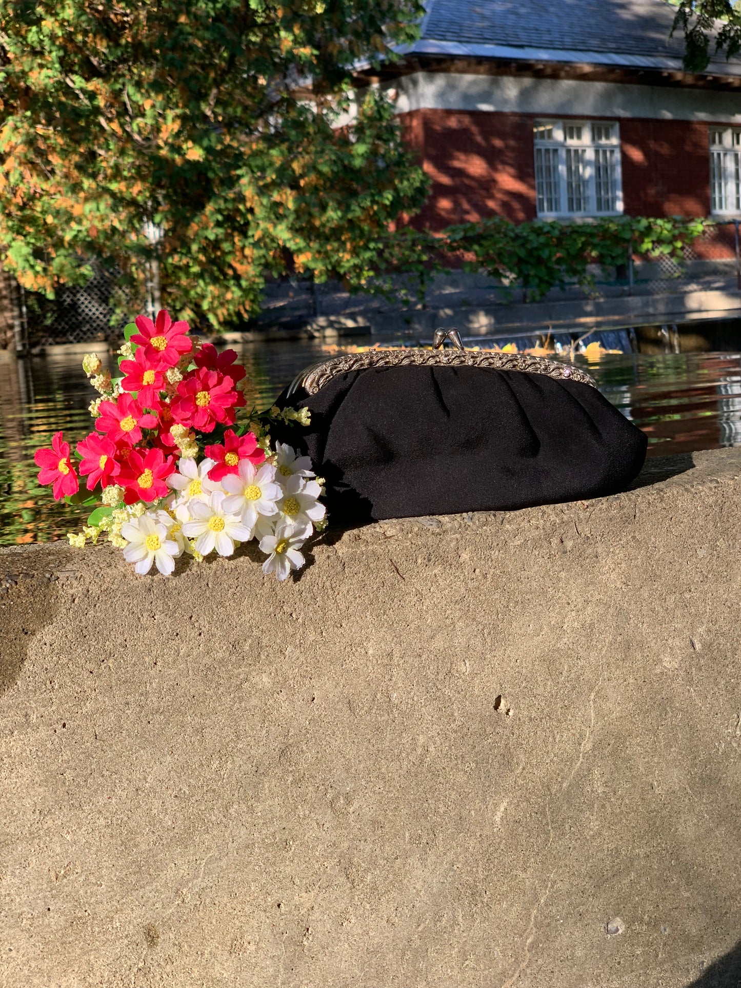 Bourse noire vintage