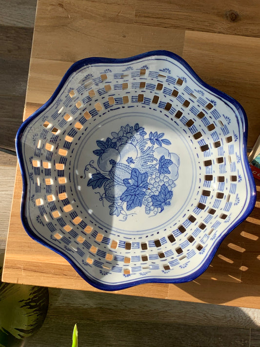 Corbeille à pain en porcelaine chinoise