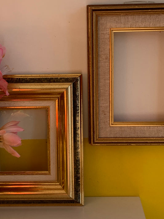 Ensemble de cadres photos vintage en bois