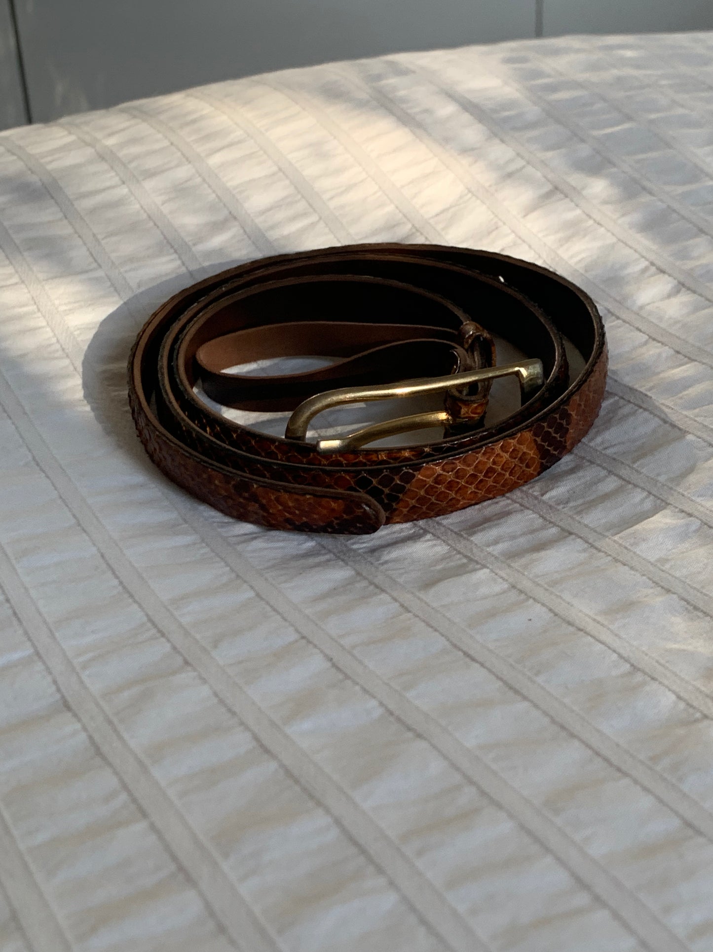 Ceinture fine en cuir