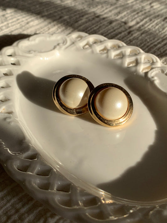 Boucles d'oreilles à perles vintage