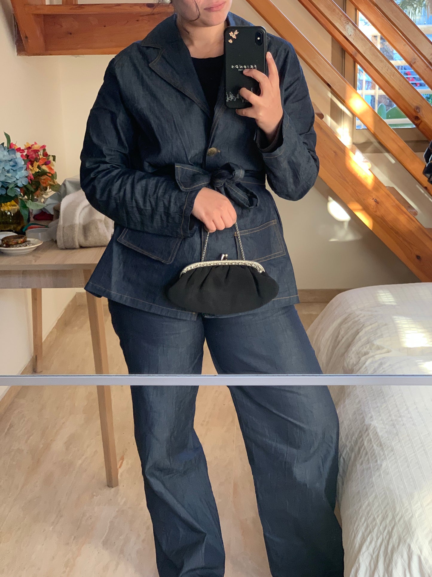 Bourse noire vintage